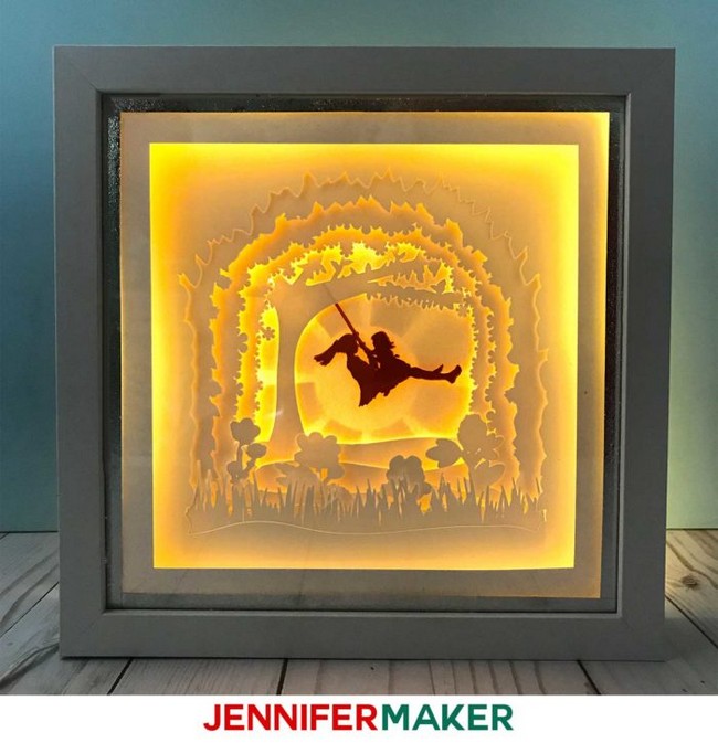 Shadow Box Paper Art Template To Customize