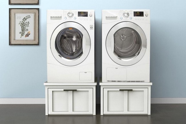 Washer & Dryer Pedestals With Storage