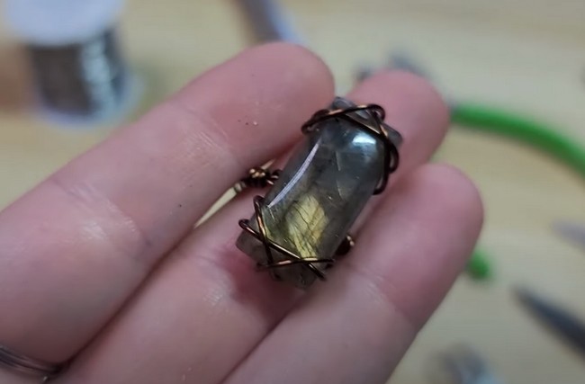 Wire Wrapped Minimalist Gemstone Ring