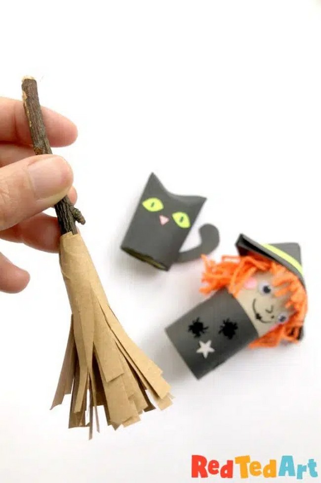DIY Miniature Broom For Halloween