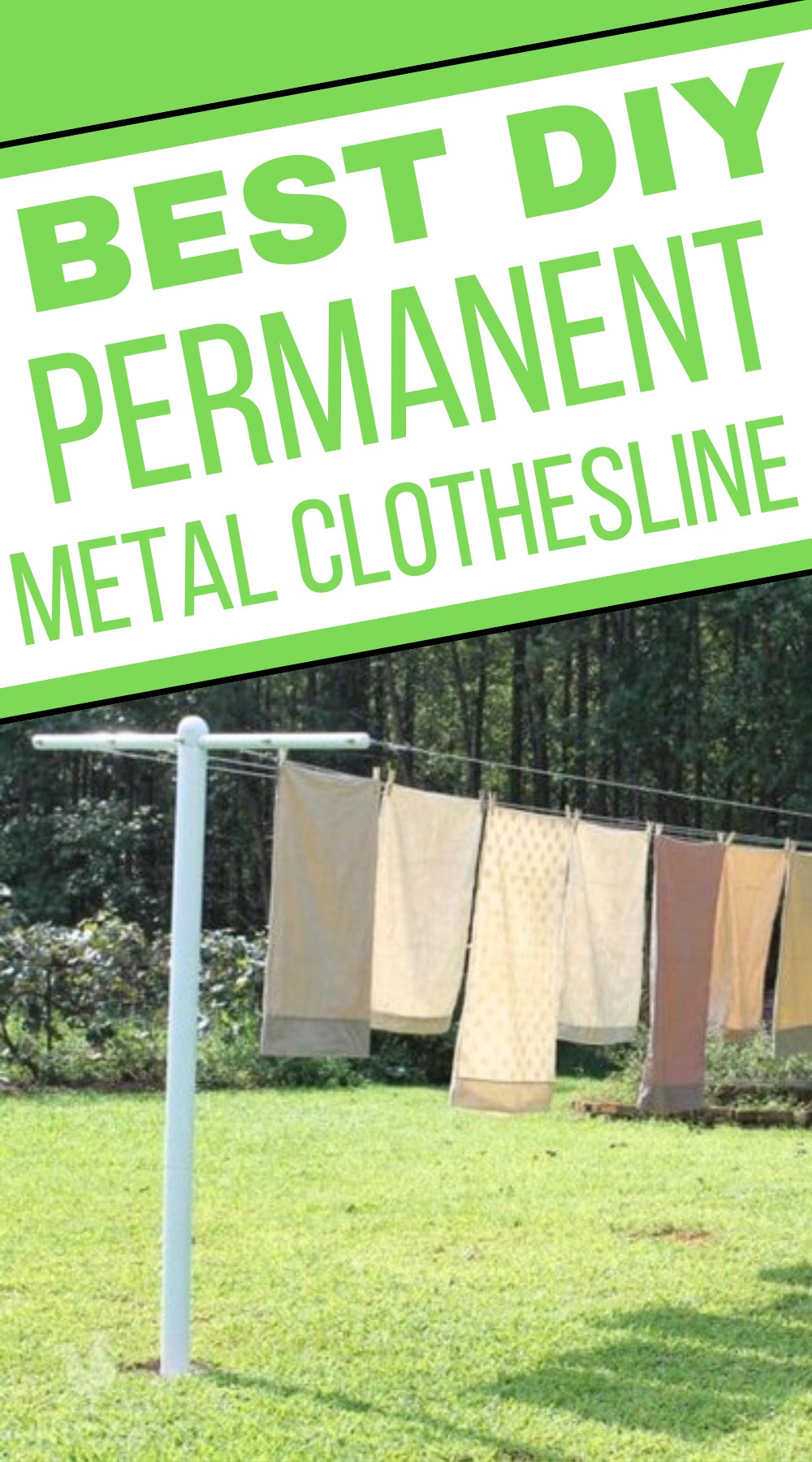 Permanent Metal Clothesline