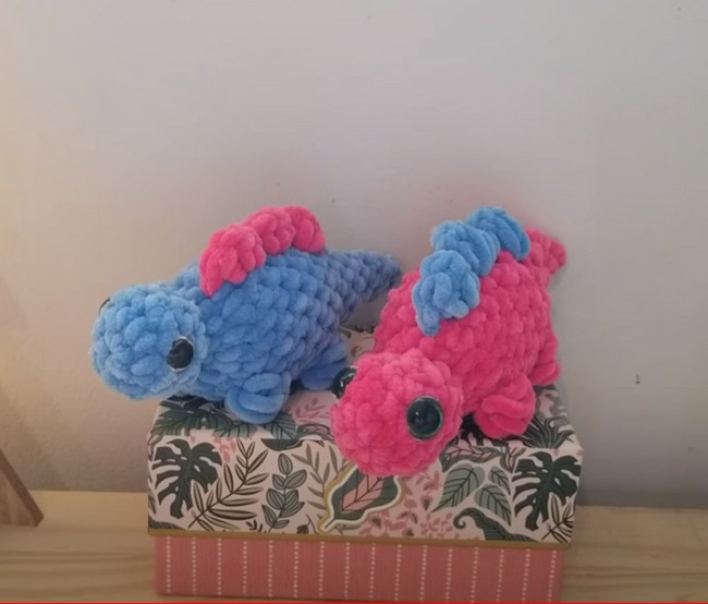 No Sew Crochet Dinosaur